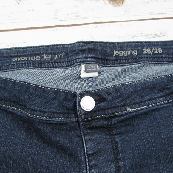 Avenue Denim Jegging Button Flap Pockets 26 / 28 - Picture 6 of 7